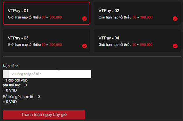 Nạp điểm game qua app Viettel Pay Nạp tiền qua app thanh toán của Viettel